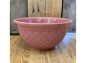 Antique Pink Stoneware Mixing Bowl