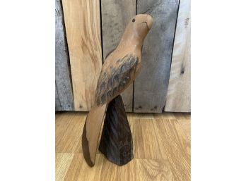 Carved Wood Parrot Figuring