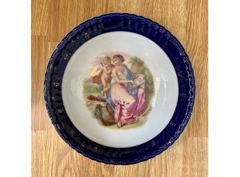 Antique Victoria Bowl With Angel