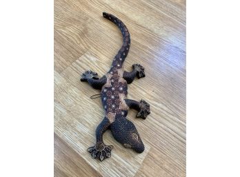 Wood Hand Painted Lizard Salamander