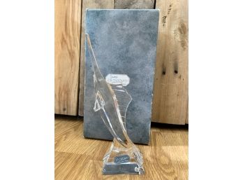 F. G. Durand French Crystal Sward Fish With Box