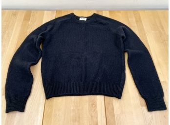 SAINT LAURENT Black Lamb Wool And Cashmere Sweater