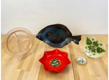 Collection Of Assorted Platters And Decorative Dishes