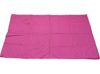 HERMES Pink 'H' Pattern Silk Scarf