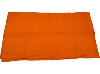 HERMES Orange 'H' Pattern Silk Scarf