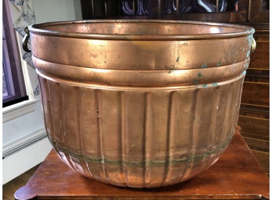 (3 Of 3) Lovely SMITH & HAWKEN All Copper Apple Bushel / Basket - Very Nice Patina - 101 Uses - Nice Piece