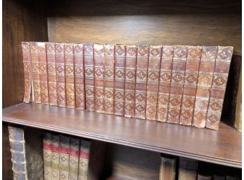 19 Volumes Of BALZAC'S WORKS Antique (1899) Leather Bound Books - Very Nice Looking Set - Not Sure If Complete