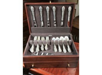 Lovely Set Of TOWLE Legato Pattern STERLING SILVER Flatware - Service For 12 - 61.74 Troy Ounces / 1,750 Grams