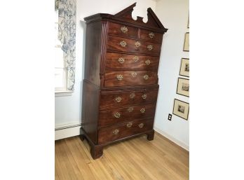 Paid $8,500 For This Fabulous 1820-1830 Georgian Highboy - Bought In 1995 From Silk Purse In New Canaan WOW !