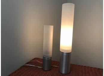 Need Some Mood Lighting?! Metal-based And Plastic Topped Light Pair