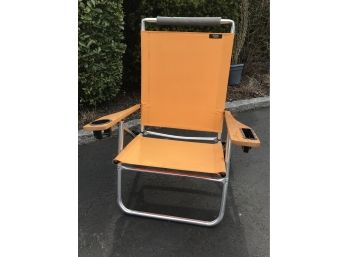 Beach Mania Brand Reclining Beach Chair With Shoulder Strap
