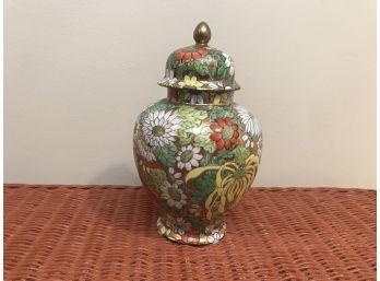 Chinese Porcelain Ginger Jar - Marked Made In Macau - 9' Tall
