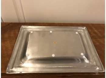 Silvertone Metal Tray Made In India