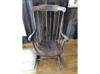 Rocking Chair With Painted Panel