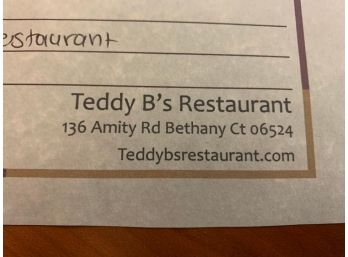 Teddy B's Restaurant - $40 Gift Certificate