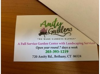 Amity Gardens Gift Certificate - $50