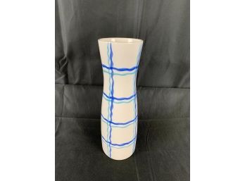 White/Blue Ceramic Vase