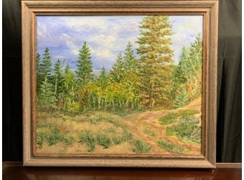 Painting On Canvas - Robert Porter - Landscape Of Forest