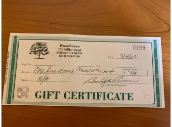 Woodhaven Golf Course - 9 Holes Of Gold With Cart (2 Individual Certificates)
