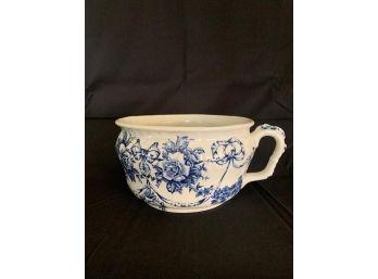 Garland Antique Chamber Pot - Blue Pattern - England