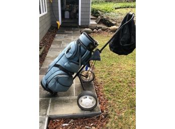 Set Of Women's Golf Clubs, Bag And Caddy