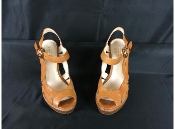 Ladies Coach 1941 Leaather Slingback Sandals, Size 6 1/2