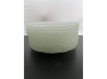12 Pc Frosted Glass Dish Set