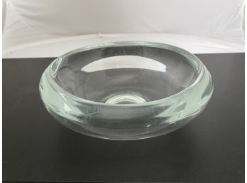 Very Thick Clear Glass Bowl