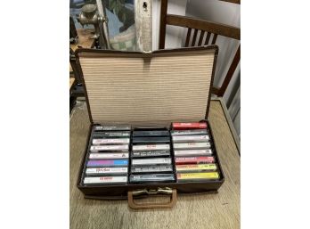 23 Cassettes With Case Lot 3 -Elton John, Billy Joel, John Denver (unopened), Daryl Hall, John Oates And More