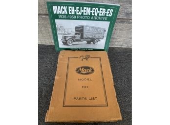 1940s Mack Truck Models Parts List And Photo Archive Book
