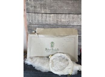 1930s Richard Healy Company Wedding Veil In Original Box