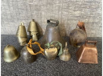 Beautiful Brass And Copper Bell Lot
