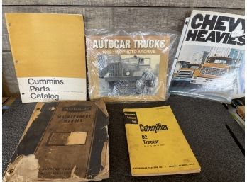 Lot Of Vintage Auto Manuals And Book