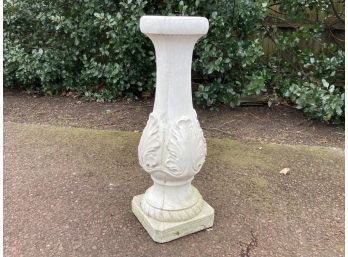 A Cast Stone Garden Pedestal