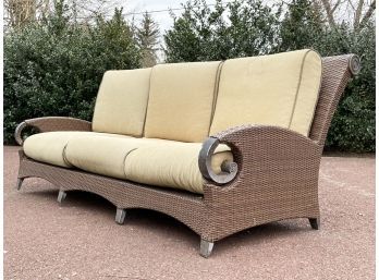 A Large Metal And Resin Sofa By Cast Classics
