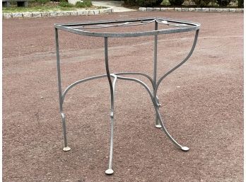 An Adorable Vintage Wrought Iron Console (Or 1/2 Dining Table) By Salterini
