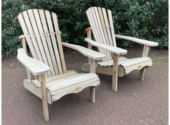A Pair Of Cedar Adirondak Chairs  From All Things Cedar