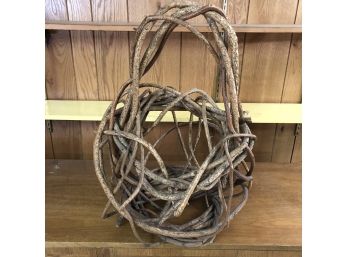 A Sculptural Twig Basket