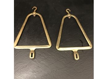 Antique Brass Hanging Shelf  Brackets