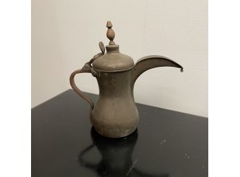 An Antique Brass Bedouin Dallah Tea Pot