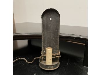 An Early Electric Tole Candle Sconce - Restoration Project