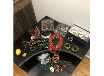 A Large Collection Of Costume Jewelry