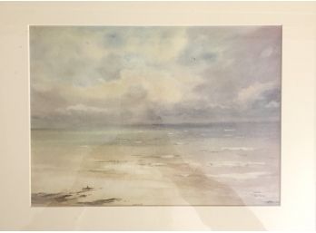 A Nicely Framed Watercolor On Paper - Signed