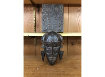 A Carved Wood Indigenous Mask