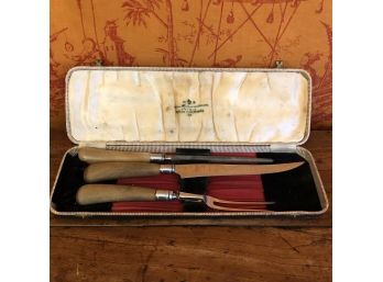A Joseph Rodgers And Sons Sheffield Carving Set - Cutlers To His Majesty!