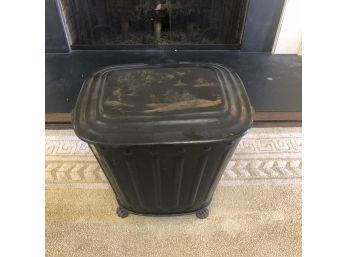 An Antique Chinoiserie Footed Coal Bin