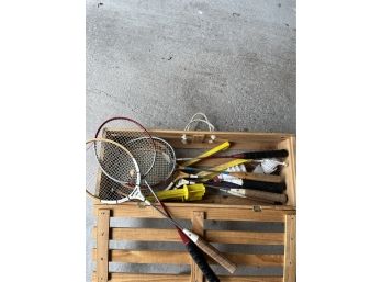 Badminton Equipment And New Never Used Net