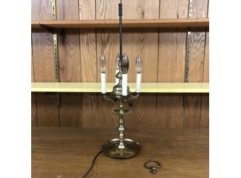 A Four Light Brass Table Lamp - Colonial Revival - Needs Rewiring