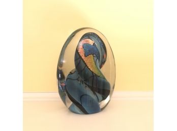 A 7' Rollin Karg Handblown Modern Glass Sculpture - Signed 2004