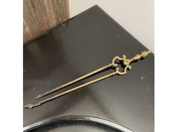 Brass Fireplace Tool - Needs Repair